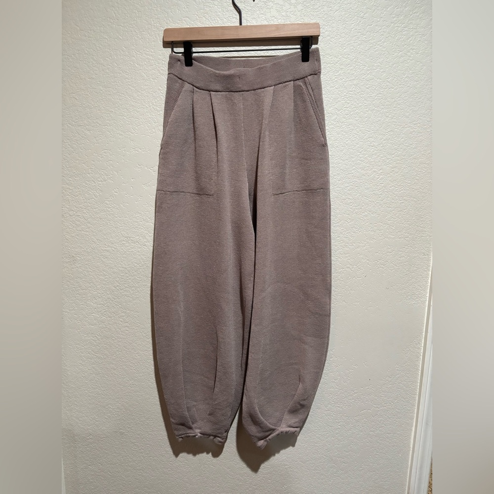 Free People Beach Freya Sweater Pants Taupe Size M